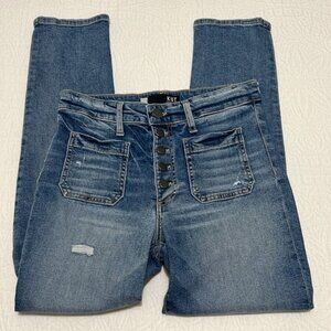 KUT from the Kloth Reese high rise ankle straight leg
